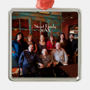 Customisable Photo Christmas Ornament