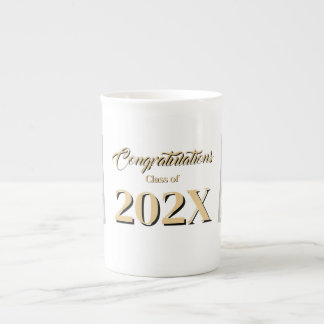 Customisable Photo Class of 202X Graduation Bone China Mug
