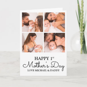 Customisable Photo Collage First Mothers Day Card