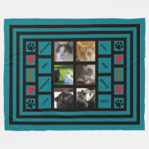 Customisable Photo Collage/Instagram Style Blue