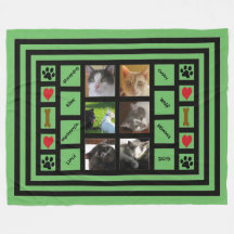Customisable Photo Collage/Instagram Style Green