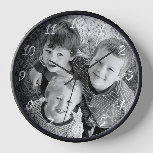 Customisable Photo Gift Clock (Front)