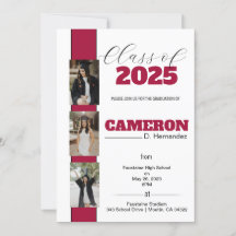 Customisable Photo Graduation Invitation