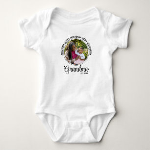 Customisable Photo GRANDMA ESTABLISHED Baby Bodysuit