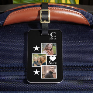 Customisable Photo Grid Simple Design Luggage Tag