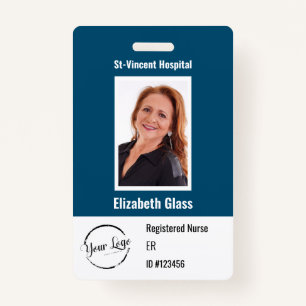 Customisable Photo ID Badge with Logo