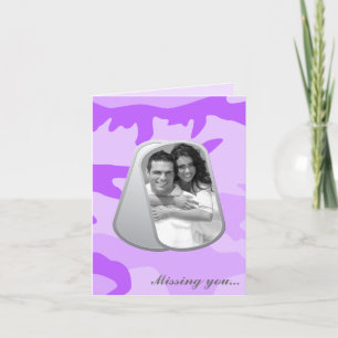 Customisable Photo in Dog Tags Card