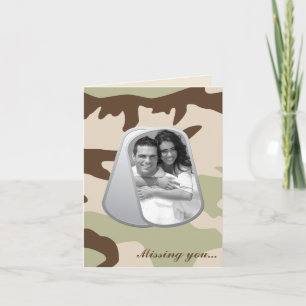 Customisable Photo in Dog Tags Card