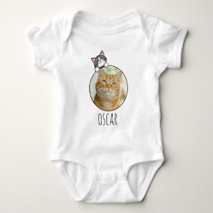 Customisable Photo+Name Baby Bodysuit