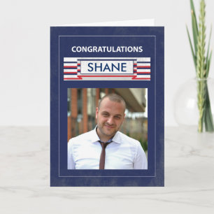 Customisable Photo, Name Fire Fighter Graduate Con Card