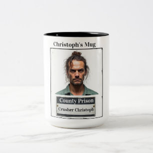 Customisable Photo Name Prison Funny Mug Shot