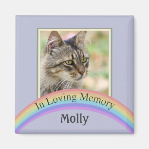 Customisable Photo Pet Memorial (Blue) Magnet