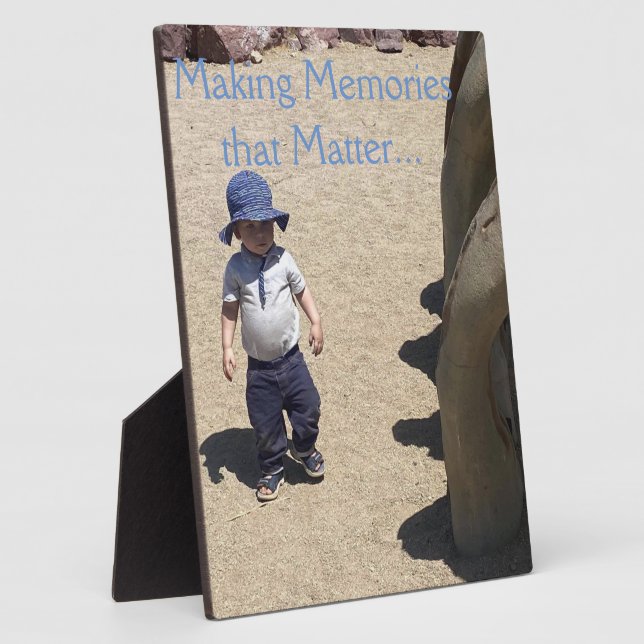 Customisable Photo Plaque, Make Memories Matter Plaque (Side)
