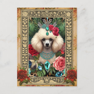 Customisable Photo Post Card - White Poodle