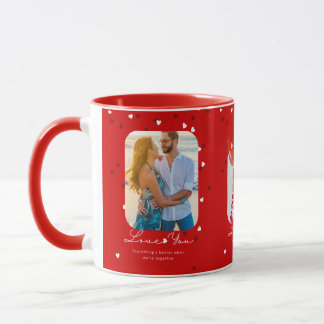 Customisable Photo Red Valentine's day Mug