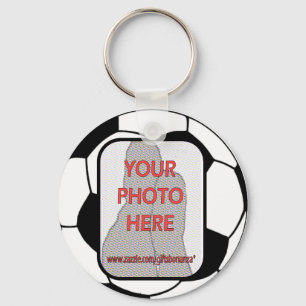 Customisable Photo Soccer Ball Key Ring