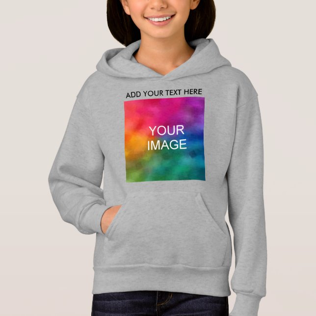 Customisable Photo Text Template Kids Girls (Front)
