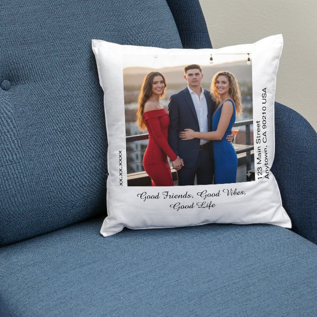 Customisable Photo Upload Personalised Memory Cushion (chair)