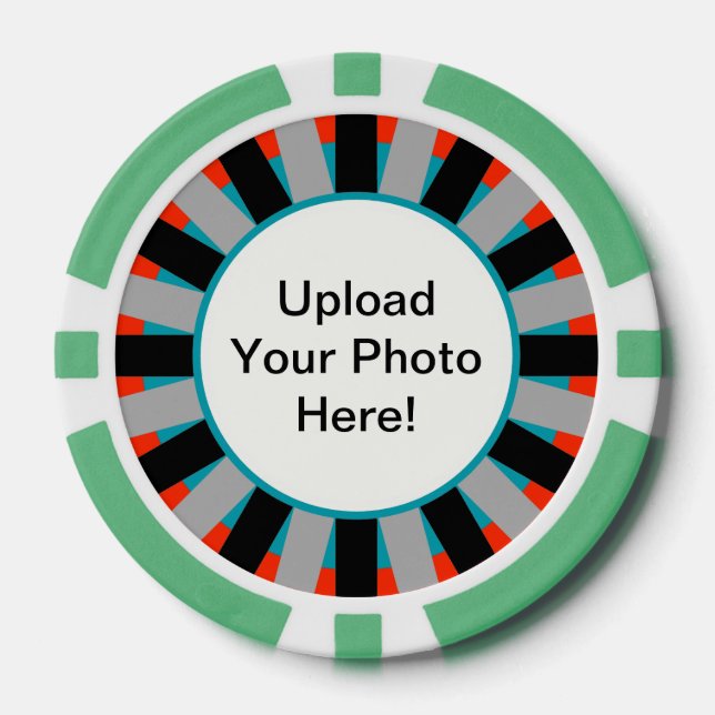 Customisable Photo Upload Poker Chips (Front)