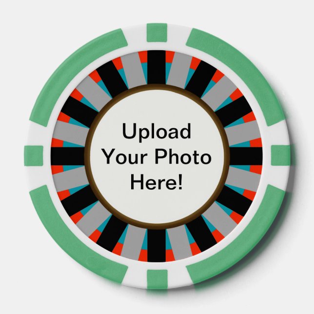 Customisable Photo Upload Poker Chips (Front)