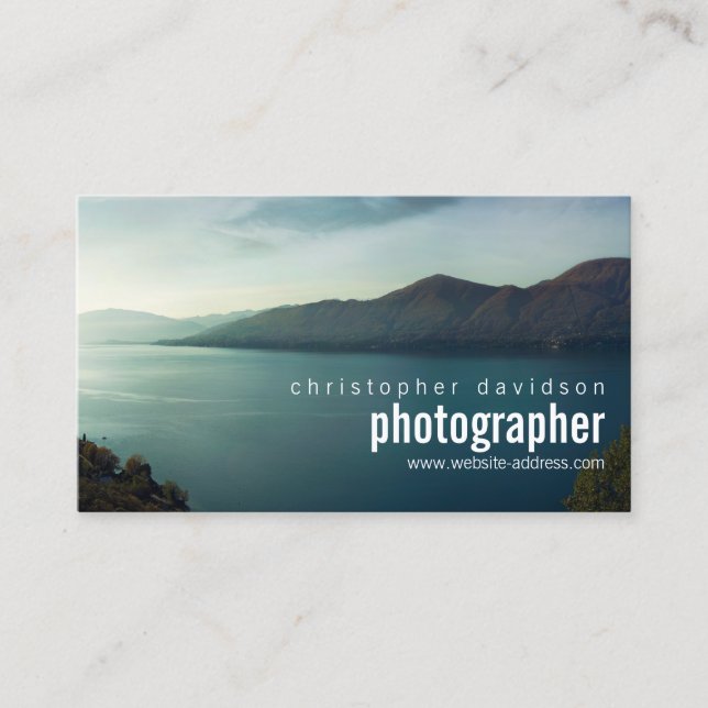 Customisable Photographer Business Card (Front)