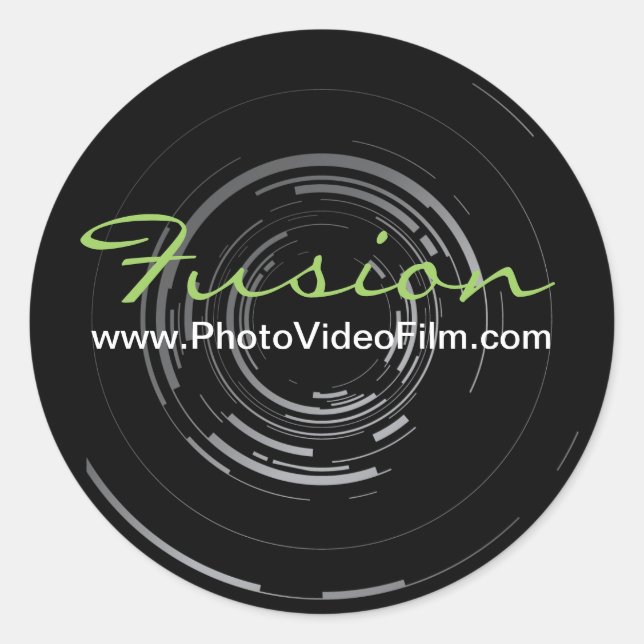 Customisable Photographer Lens Stickers (Front)