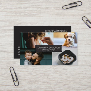 Customisable Photographer portfolio of work Business Card