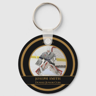 Customisable Photographic Hockey Key Ring