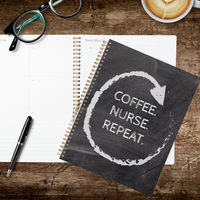 Customisable Phrase Coffee Nurse Repeat Planner (Creator Uploaded)
