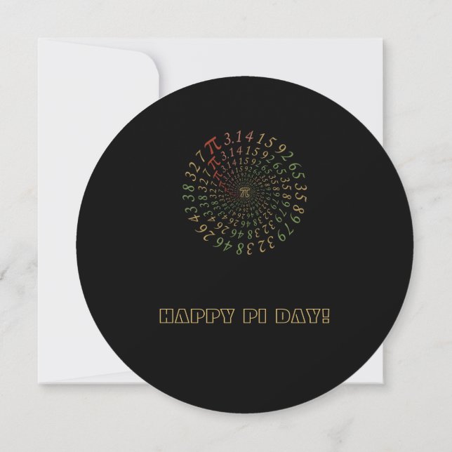 Customisable Pi Galaxy Card (Back)