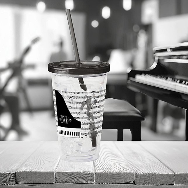 Customisable Piano   Acrylic Tumbler (Creator Uploaded)