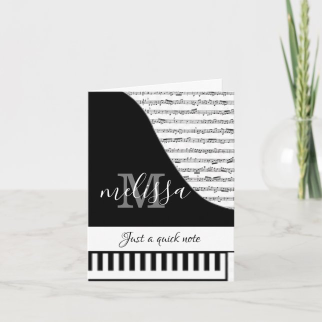 Customisable Piano Card (Front)