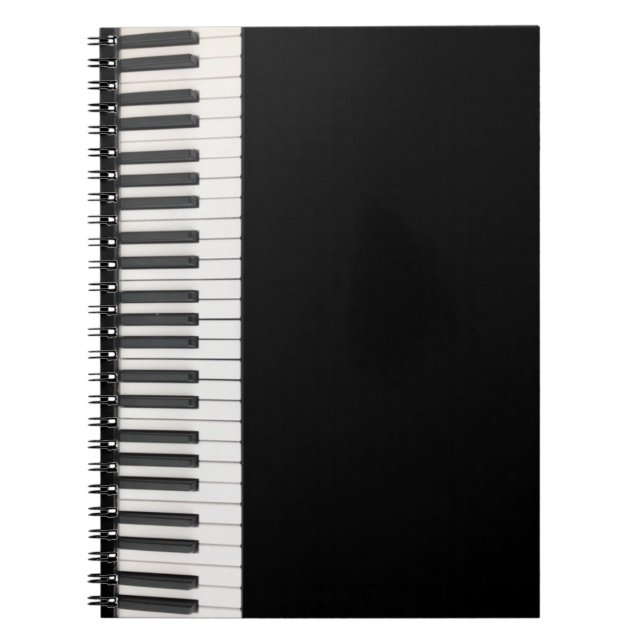 Customisable Piano Keyboard Notebook (Front)