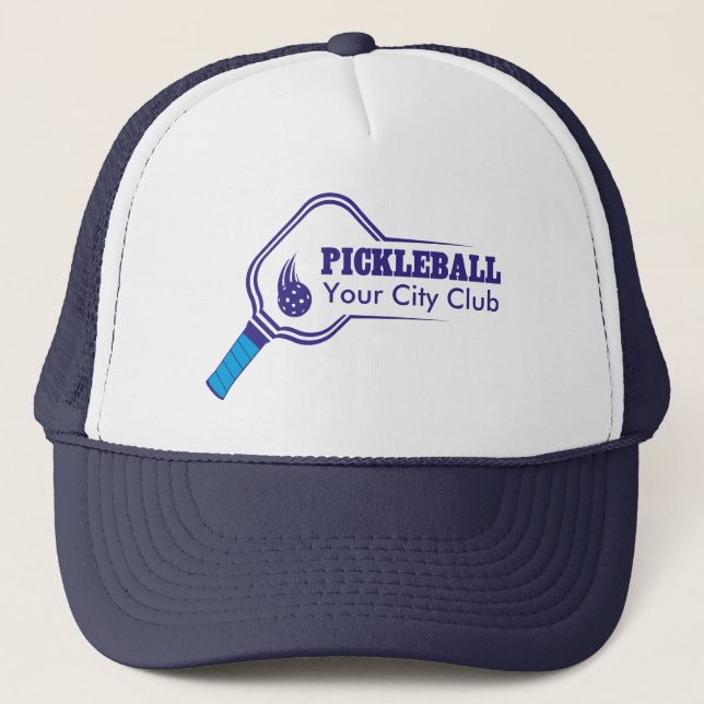 Customisable Pickleball Club Trucker Hat (Front)