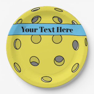 Customisable Pickleball Party Plate