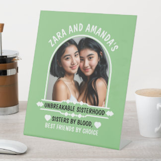 Customisable picture gift for your sisters pedestal sign