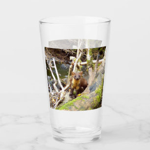 Customisable Pine Marten Woodland Wildlife Glass