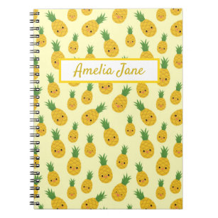 Customisable Pineapple Print Notebook