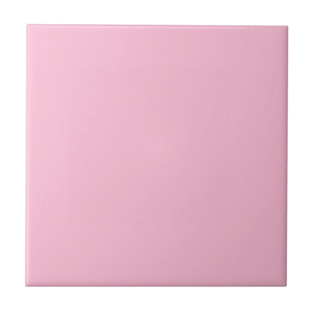 Customisable Pink Ceramic Tile (Front)