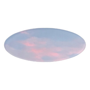 Customisable Pink Clouds Name Tag