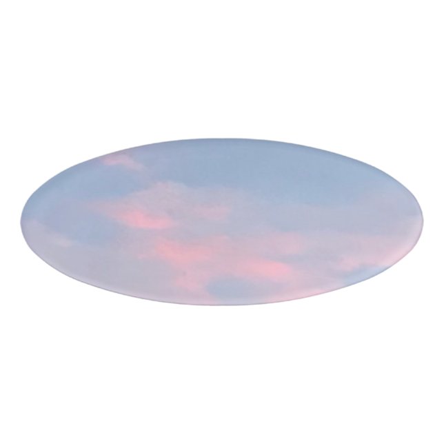 Customisable Pink Clouds Name Tag (Front)
