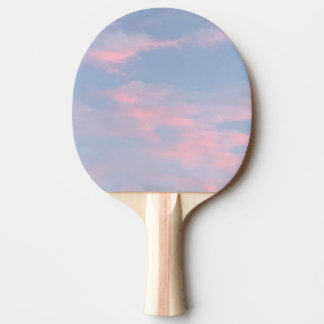 Customisable Pink Clouds Ping Pong Paddle