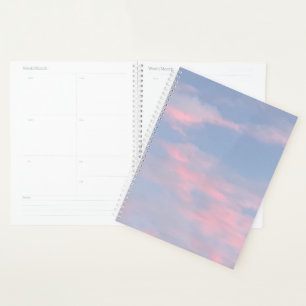 Customisable Pink Clouds Planner