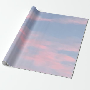 Customisable Pink Clouds Wrapping Paper
