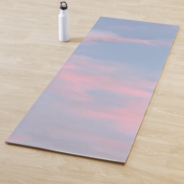 Customisable Pink Clouds Yoga Mat (In Situ)