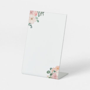 Customisable Pink Floral Sign