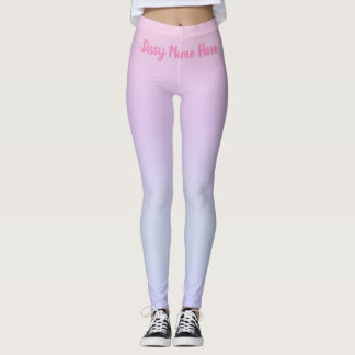 Customisable Pink Leggings for Soft Femboy Sissies