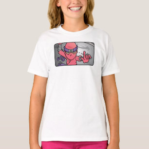 Customisable Pink Ninja T-Shirt