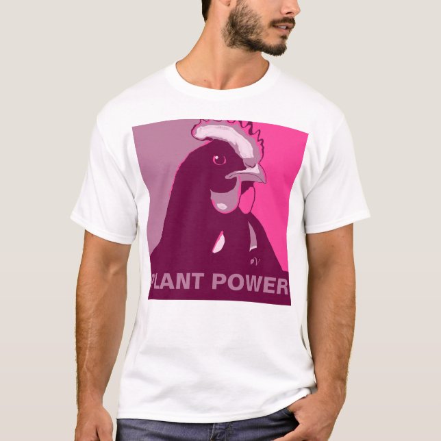 Customisable! Pink Pop Art Inspired Chicken Tshirt (Front)
