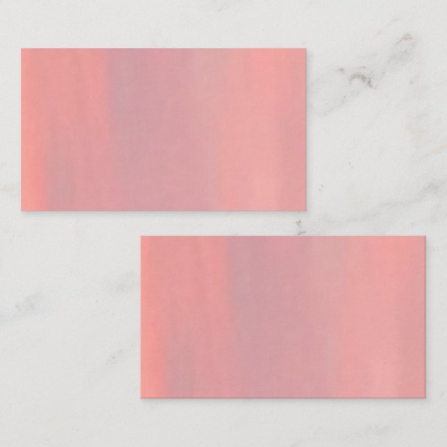 Customisable Pink & Purple Sky Business Card (Front/Back)